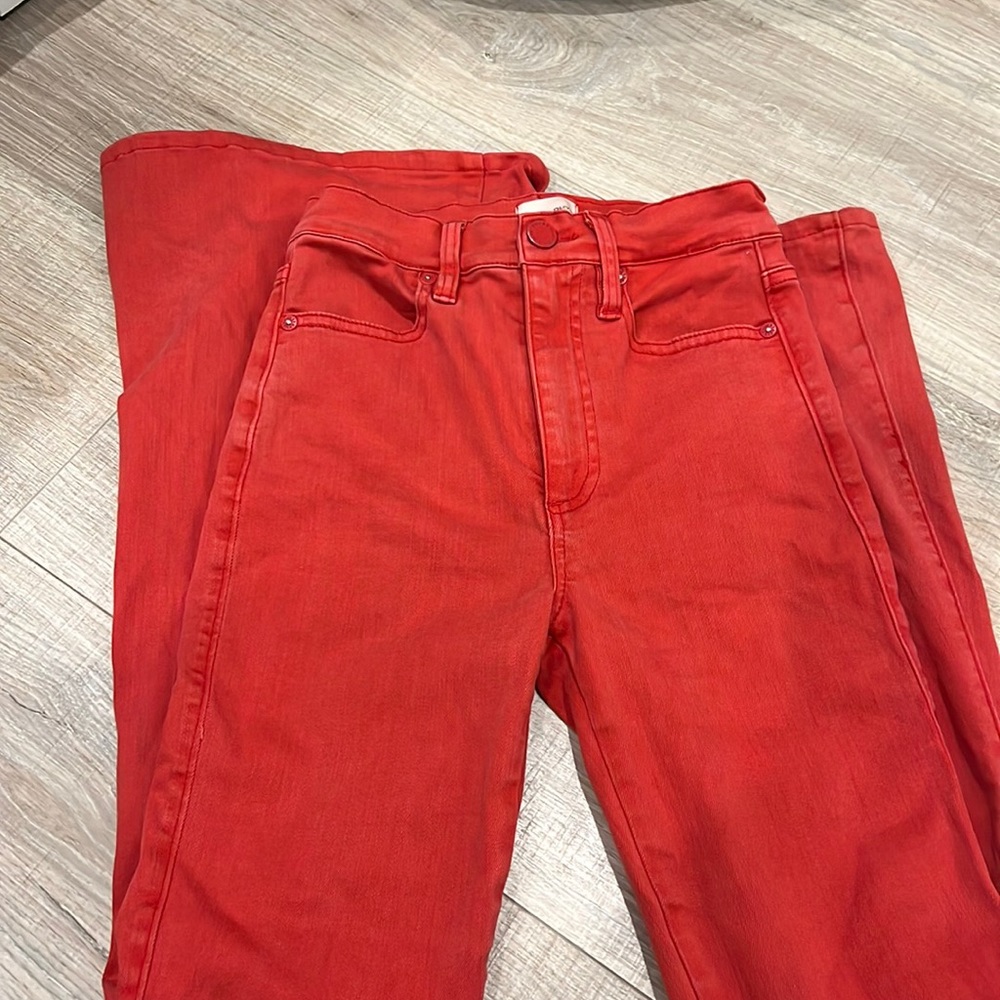 Alice and Olivia Red Jeans